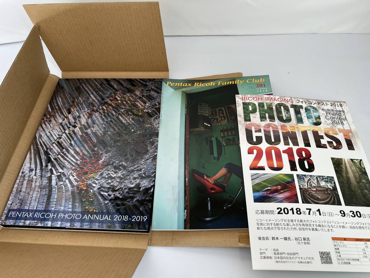  box storage new goods unopened Pentax Ricoh photograph yearbook 2018-2019 PENTAX RICOH PHOTO ANNUAL Family Club