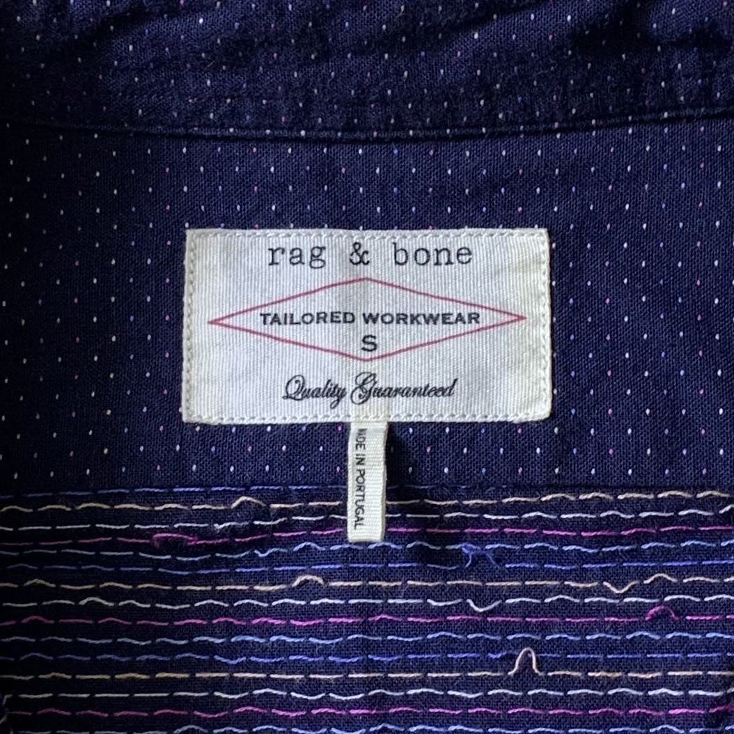rag&bone(USA)コットンステッチワークドットシャツ|PayPayフリマ