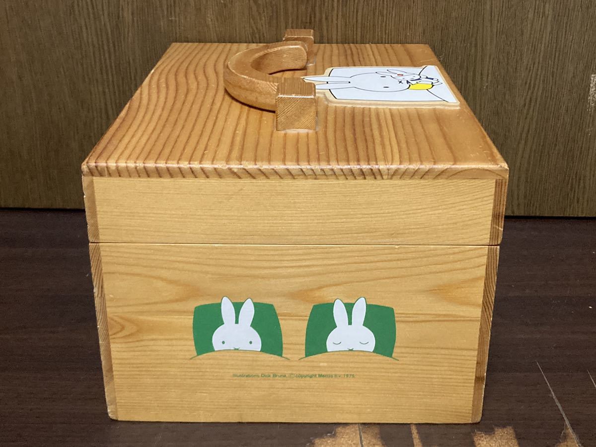 Miffy FIRST AID BOX WOOD Dick Bruna ミッフィー ファースト エイド ボックス 救急箱 くすり箱 薬箱 小物入れ 木製 天然木 備蓄 備え_画像2