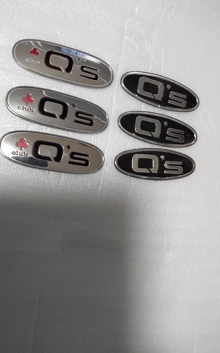 【絶版物】日産 S13シルビア Q's フェンダーエンブレム クラブセレクション 6枚セット 当時物の画像2