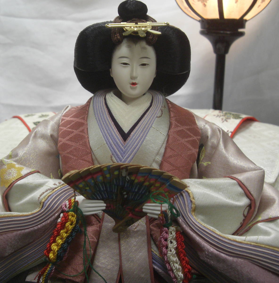 日本の伝統飾り「親王飾り」高級正絹仕立て内裏雛時代物コレクションR050326_画像8