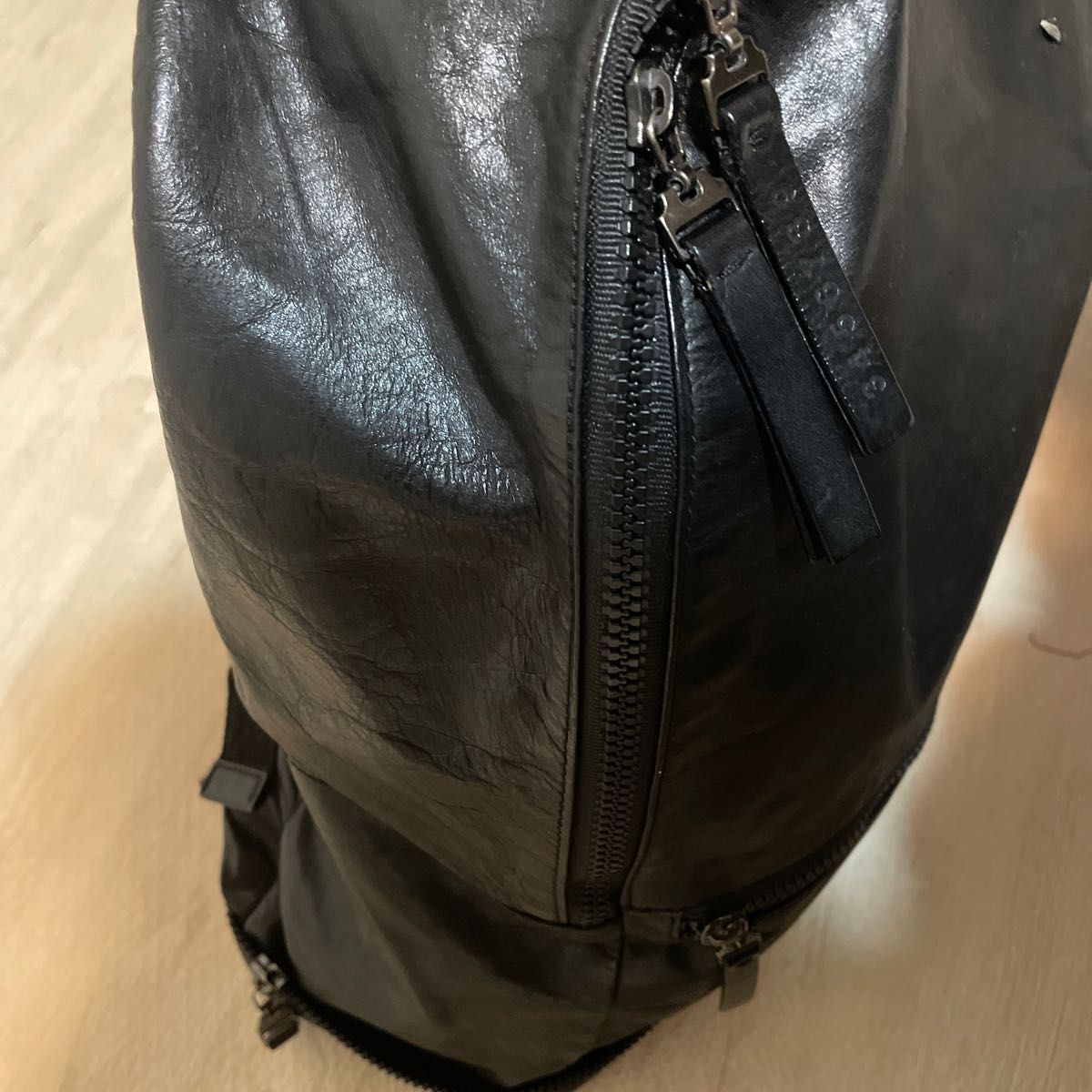 激レア! 希少 Maison Martin Margiera リュック バックパック 高級レザー マルジェラ