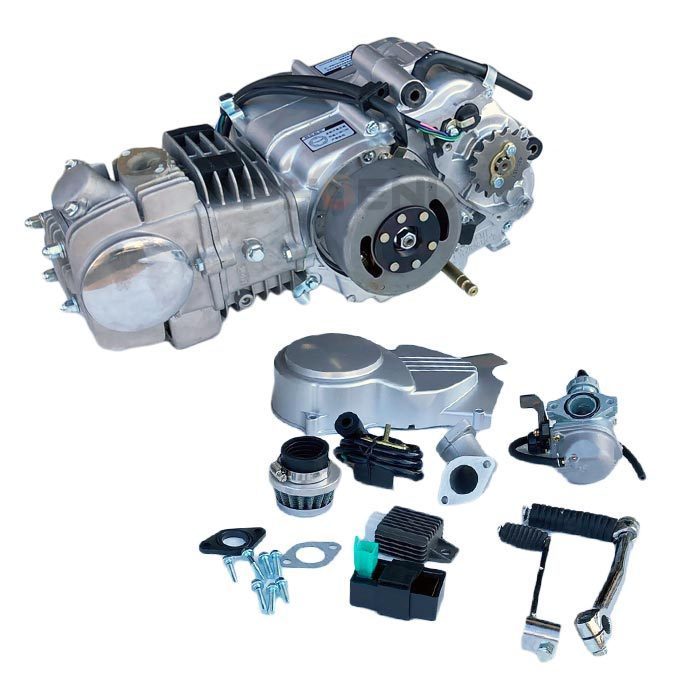中華 エンジン 本体 125cc アルミシリンダー ノークラッチ 遠心
