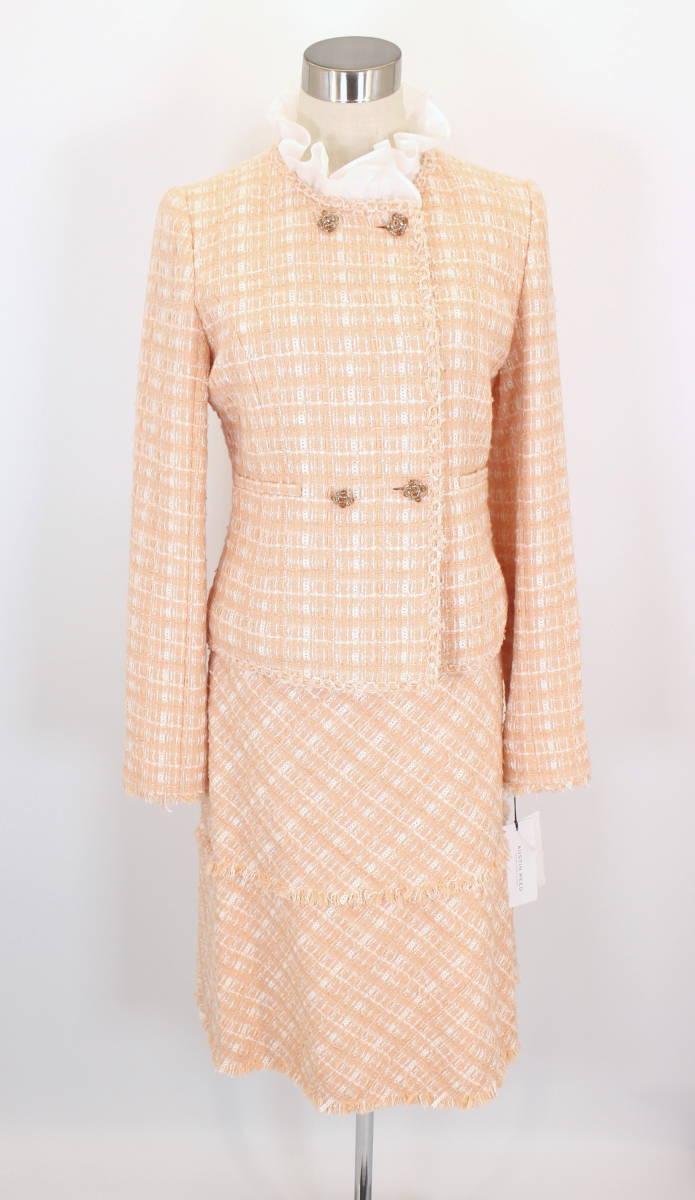 お気にいる 13万8000円 新品 オースチンリード 結婚式 パーティー 襟なし 襟付 卒業式 入学式 セットアップ スーツ スカート38 ジャケット40 ひざ丈スカート お気にいる 13万8000円 新品 オースチンリード 結婚式 パーティー 襟なし 襟付 卒業式 入学式 セットアップ スーツ スカート38 ジャケット40 ひざ丈スカート