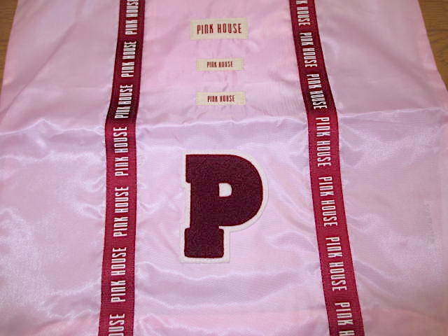ピンクハウス　ロゴテープ使いナイロントートバッグ　ピンク　未使用タグ付き_画像2