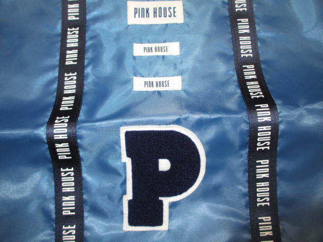  Pink House Logo лента используя нейлон большая сумка голубой не использовался с биркой 