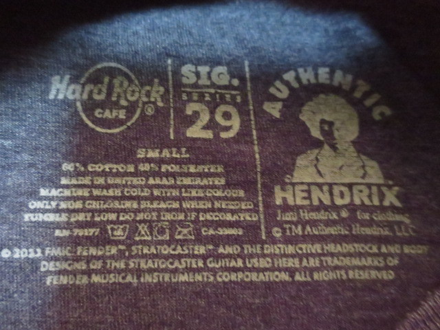 Hard Rock CAFE HONOLULU × JIMI HENDRIX　ハードロックカフェ　ホノルル　×　ジミ・ヘンドリックス　半袖プリントティーシャツ　S　_画像8