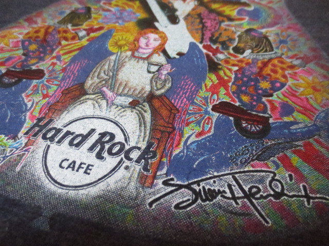 Hard Rock CAFE HONOLULU × JIMI HENDRIX　ハードロックカフェ　ホノルル　×　ジミ・ヘンドリックス　半袖プリントティーシャツ　S　_画像9