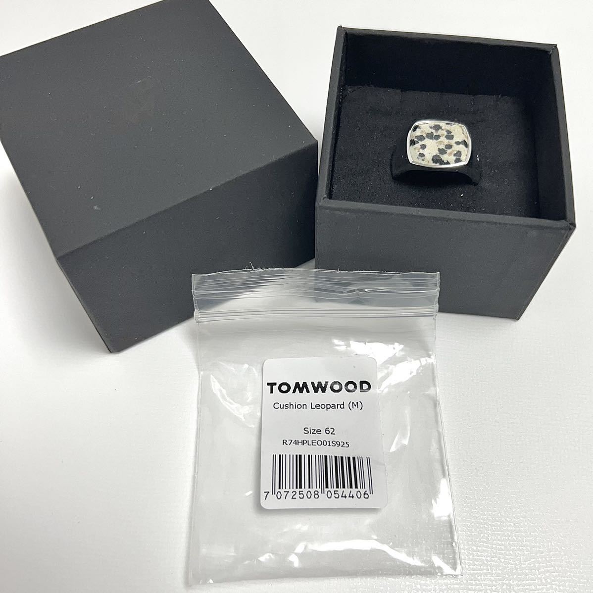 62 新品 トムウッド TOM WOOD クッション レオパード リング スクエア 指輪 シルバー Cushion LEOPARD RING  TOMWOOD トム ウッド