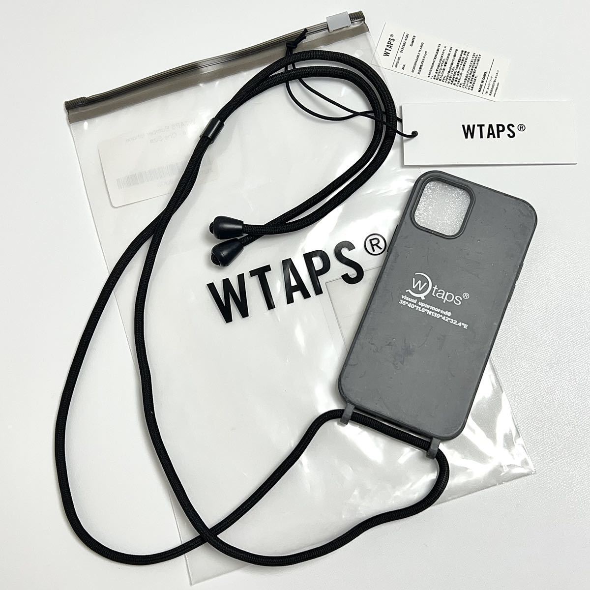 新品 WTAPS ダブルタップス ネックストラップ アイフォン ケース カバー IPHONE CASE Phone12 12pro スマホカバー スマホケース モバイル_画像1