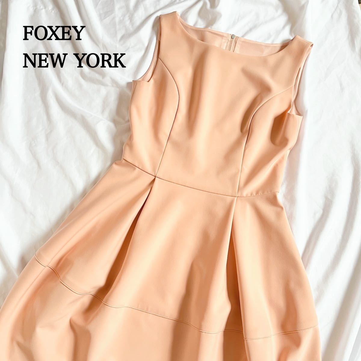 FOXEY NEW YORK バロン ワンピース 40 ピーチ フォクシー-