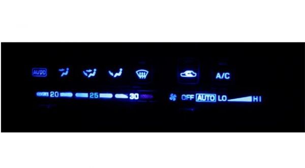 S13 シルビア/180SX アナログエアコン照明用 LED 1台分セット! 　ホワイト_画像2
