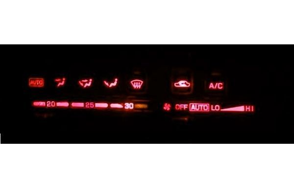 S13 シルビア/180SX アナログエアコン照明用 LED 1台分セット! 　ホワイト_画像3