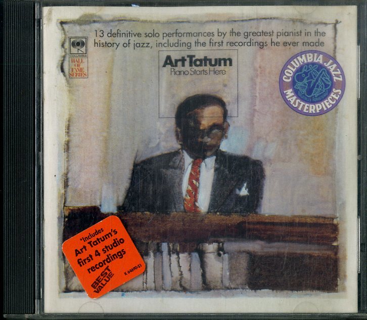 D00148112/CD/アート・テイタム(ART TATUM)「Piano Starts Here (1995年・CK-64690・スウィングJAZZ)」の画像1