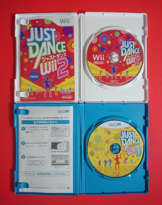 【任天堂/Wii/WiiU】JUST DANCE ジャストダンスWii2＋WiiU(運動、ダイエット)★箱説あり・動作確認済・送料185円・即決(23.3_画像3