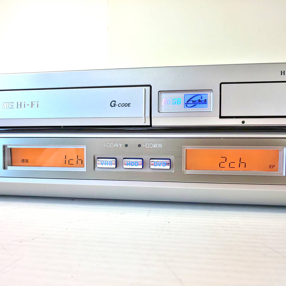 SHARP HDD DVD ビデオ一体型レコーダー DV-HRW30 一体型 DVDレコーダー VHS 2004年製 シャープ ビデオデッキの画像4