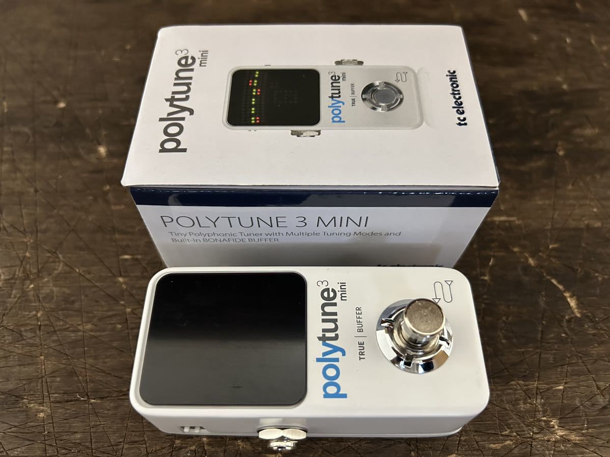 [GE]tc electronic Polytune3 Mini high precision . tuning height brightness LED because of high visibility . compact . realization pedal type poly- fonik tuner 