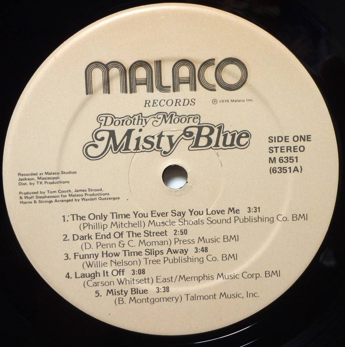 【BW190】DOROTHY MOORE「Misty Blue」, 76 US Original　★ディープ・ソウル_画像4