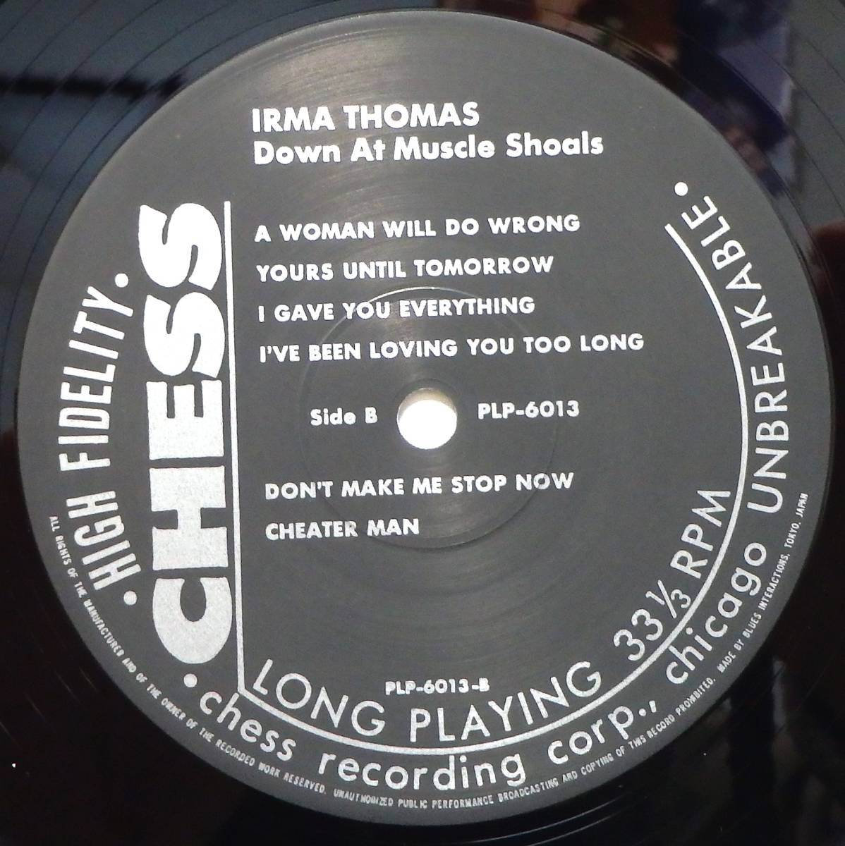 【BW127】IRMA THOMAS「Down At Muscle Shoals (ダウン・アット・マスル・ショールズ)」, 84 JPN(帯) Compilation　★ディープ・ソウル_画像6