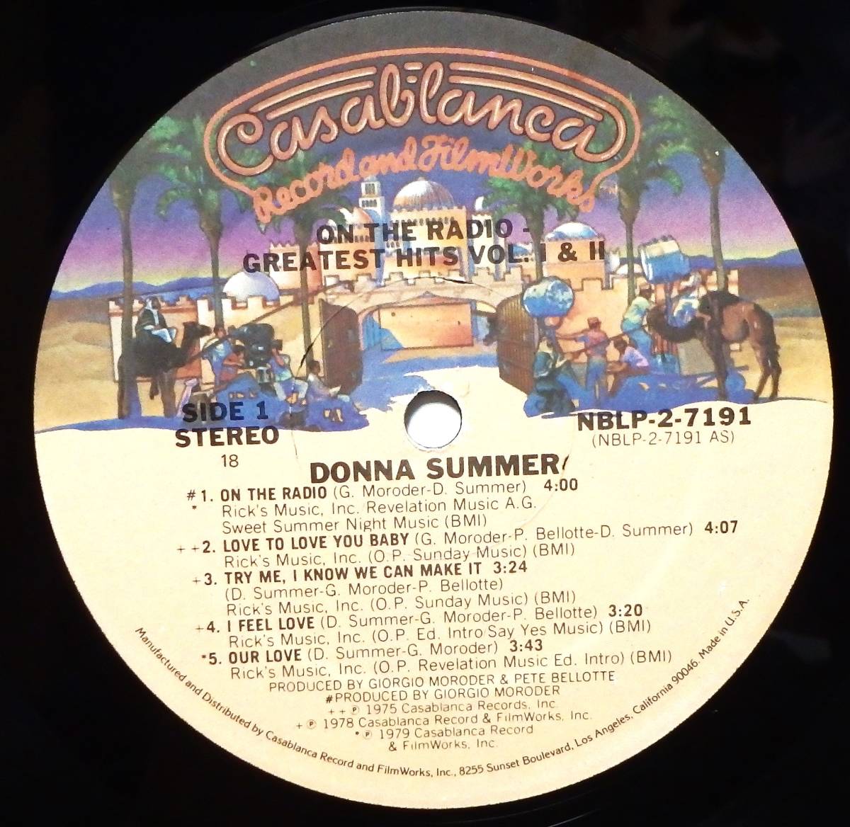 【BW205】DONNA SUMMER「On The Radio: Greatest Hits Vol. 1 & 2」(2LP), 79 US Compilation　★ファンク/ディスコ_画像4