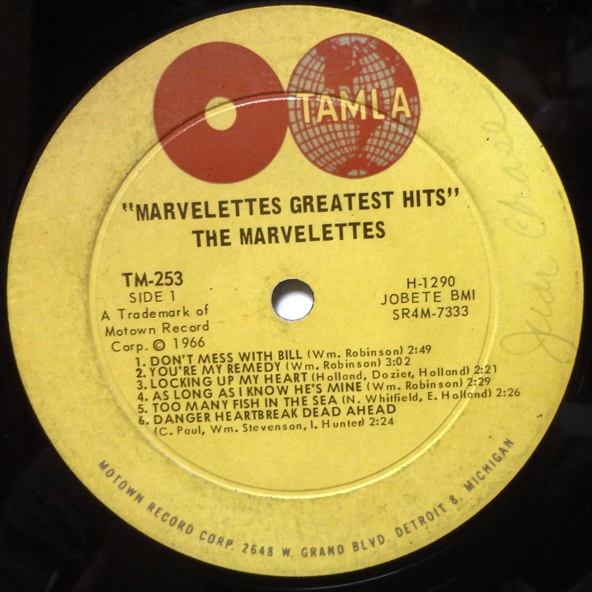 【BW033】THE MARVELETTES「Greatest Hits」, 66 US mono Original/Compilation ★ガール・グループ/ソウル_画像4