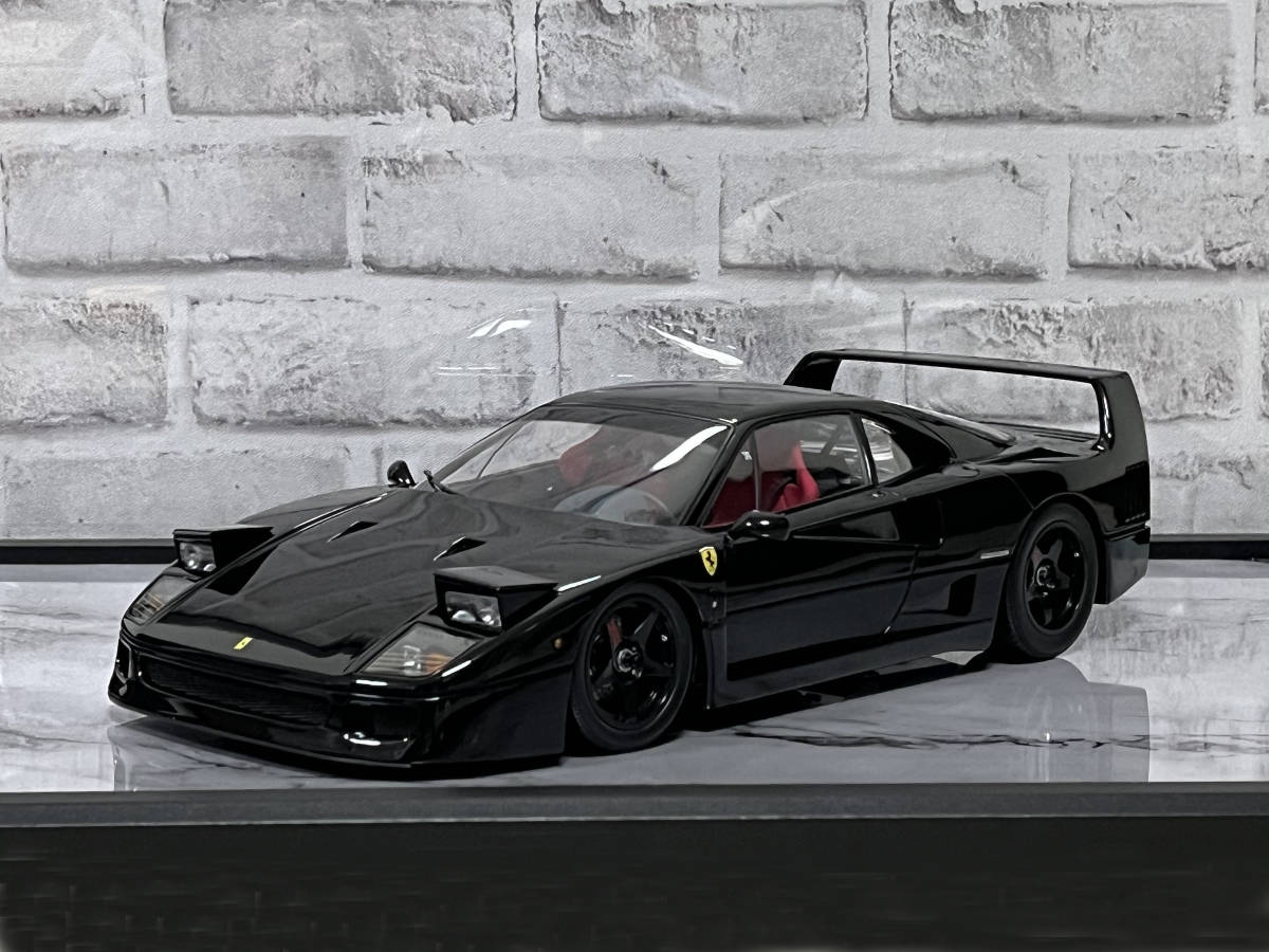  【KYOSHO】1/12 DIE-CAST CAR SERIES Ferrari F40 (BLACK) 京商 ダイキャストカー シリーズ フェラーリ F40 (ブラック) 限定500台の画像2