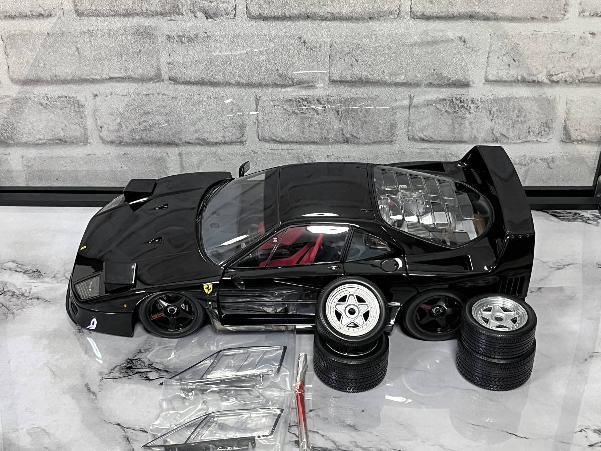  【KYOSHO】1/12 DIE-CAST CAR SERIES Ferrari F40 (BLACK) 京商 ダイキャストカー シリーズ フェラーリ F40 (ブラック) 限定500台の画像10