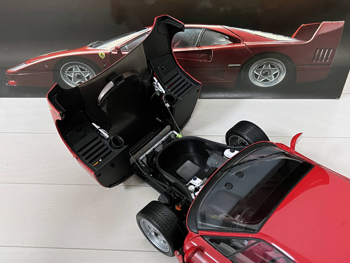 【KYOSHO】1/12 DIE-CAST CAR SERIES Ferrari F40 (RED) 京商 ダイキャストカー シリーズ フェラーリ F40 (レッド) 08602の画像8