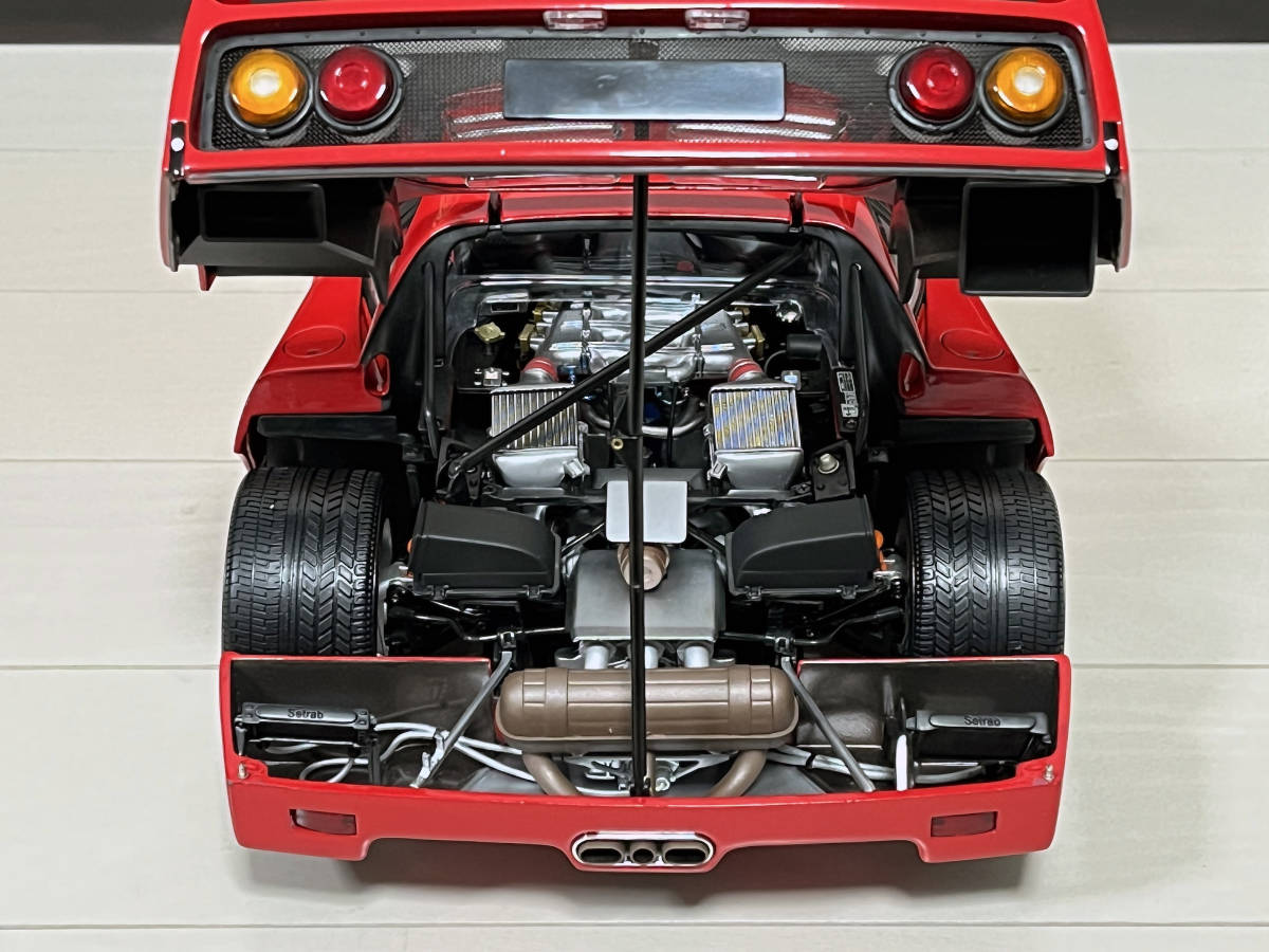 【KYOSHO】1/12 DIE-CAST CAR SERIES Ferrari F40 (RED) 京商 ダイキャストカー シリーズ フェラーリ F40 (レッド) 08602の画像10