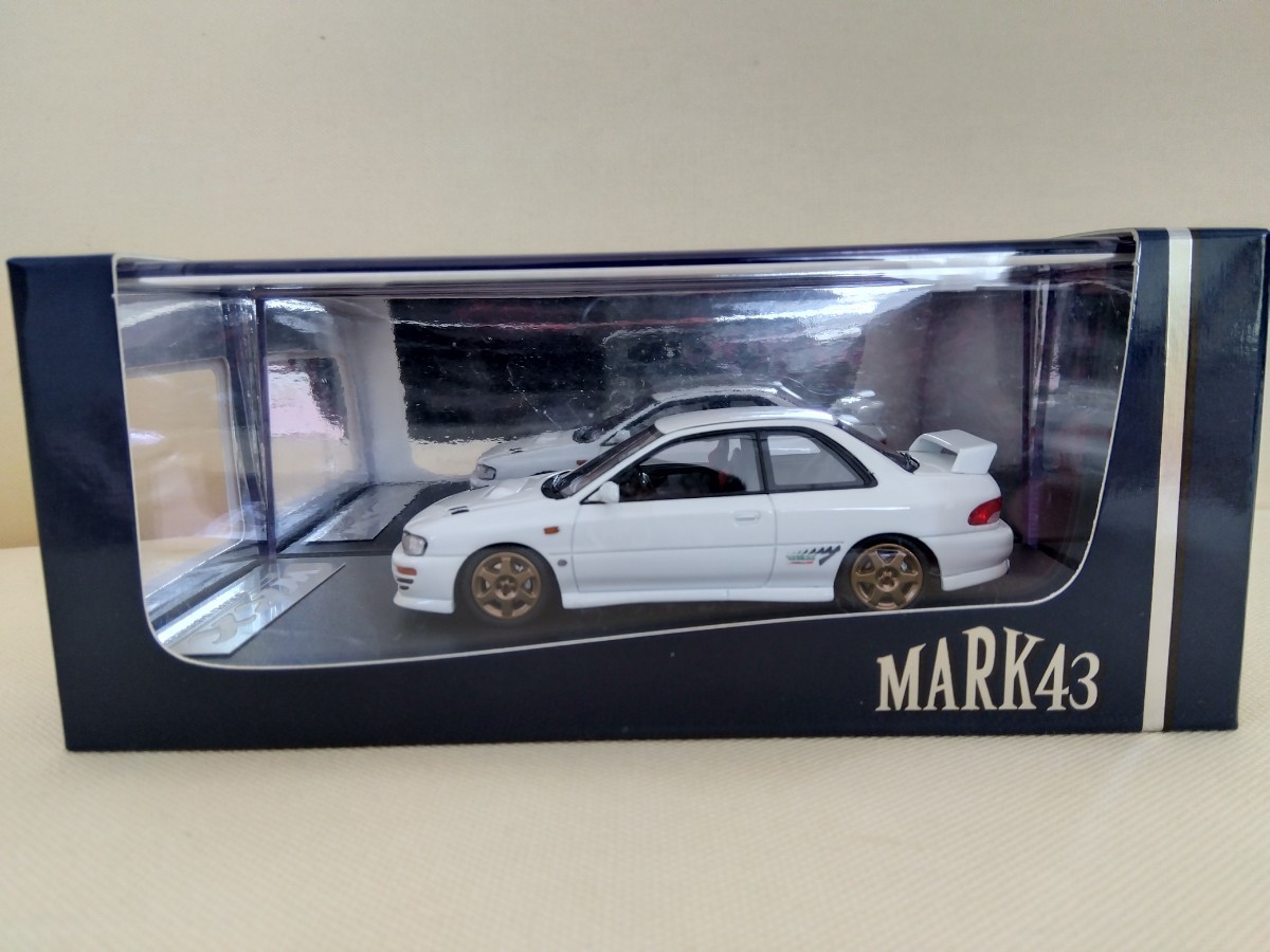 1/43 MARK43 スバル インプレッサWRX type R STI Version 1997 GC8 フェザーホワイト スポーツホイール ミニカー PM4357SW 送料510円～