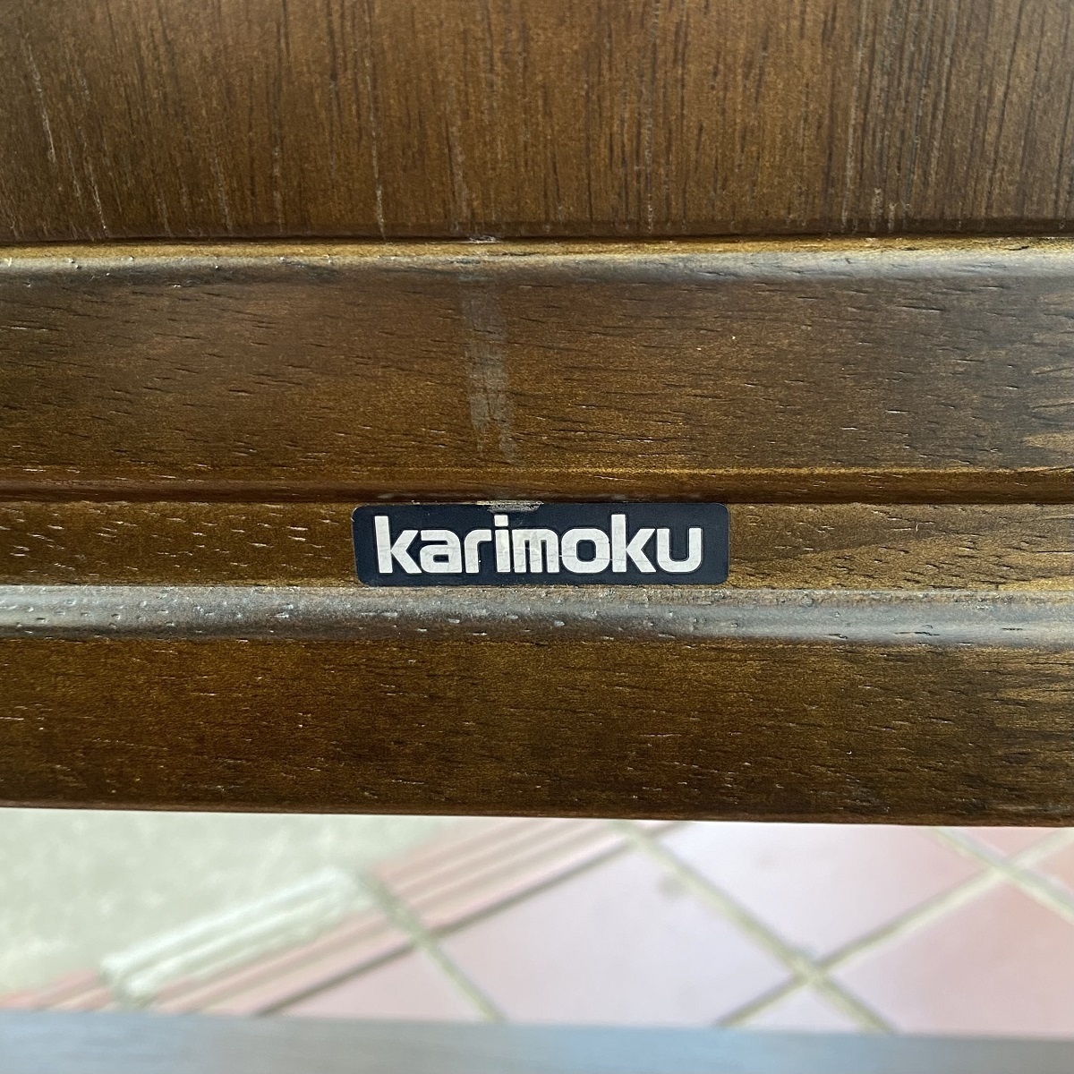 karimoku/ Karimoku RUSTICru палочка bench обеденный стол стул ширина примерно 105cm 2 местный . стул стул living обеденный местного производства 