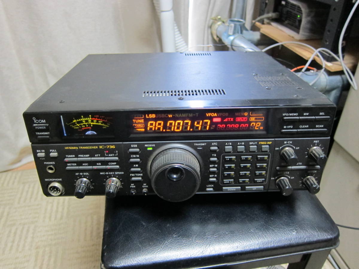 ICOM IC-736 HF/50MHzトランシーバー　100Ｗ_画像1