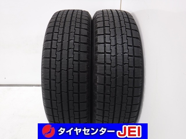 155-65R14 9分山 イエローハット アイスフロンテージ 2020年製 中古スタッドレスタイヤ【2本セット】送料無料(AS14-2471）_画像1