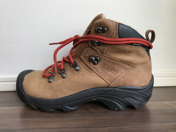 訳有 未使用 KEEN キーン ピレニーズ トレッキングシューズ 茶 メンズ 27cm 紐2種付 防水 ハイカット/登山靴/ハイキングブーツ/アウトドアの画像6