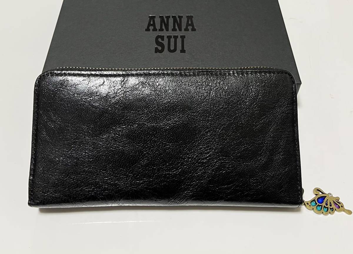 アナスイ ANNA SUI ルビー ラウンド長財布 ブラック 新品未使用 | www