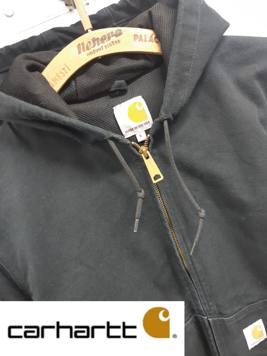 一流の品質 Carhartt USA製 黒 アクティブジャケット カーハート