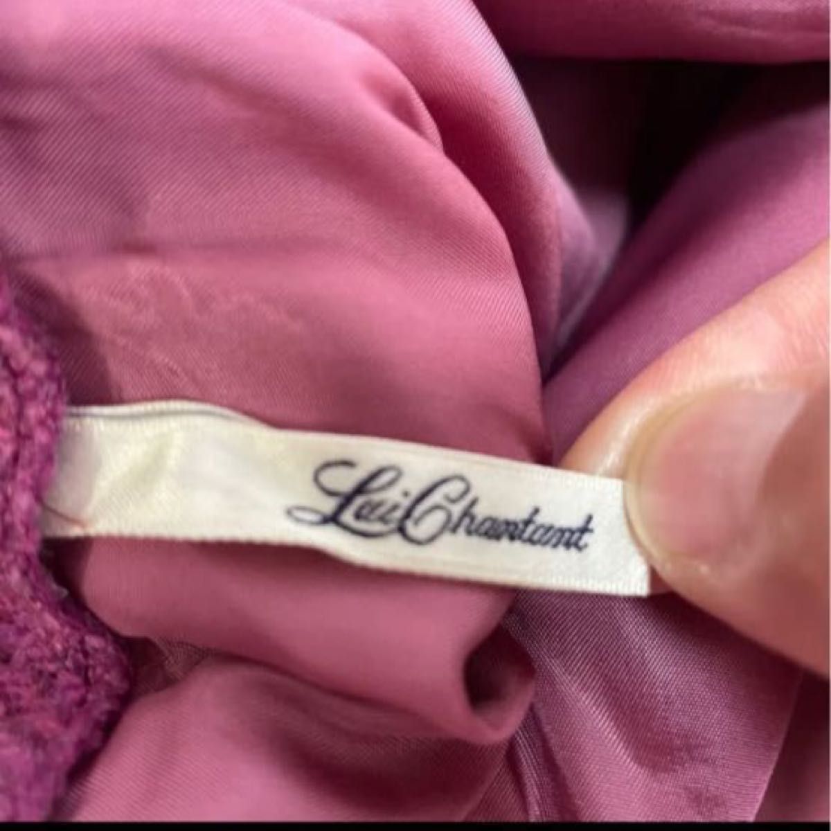 イタリア生地　日本製　ウールスカート　素敵ピンク　上質