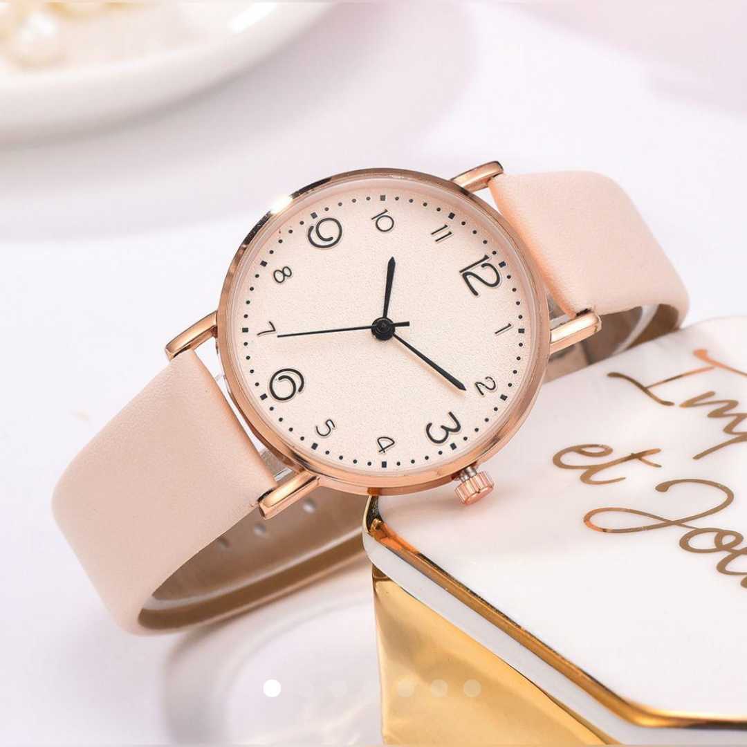 超人気 腕時計 レディース プレゼント 素敵 ピンクベージュ 可愛い