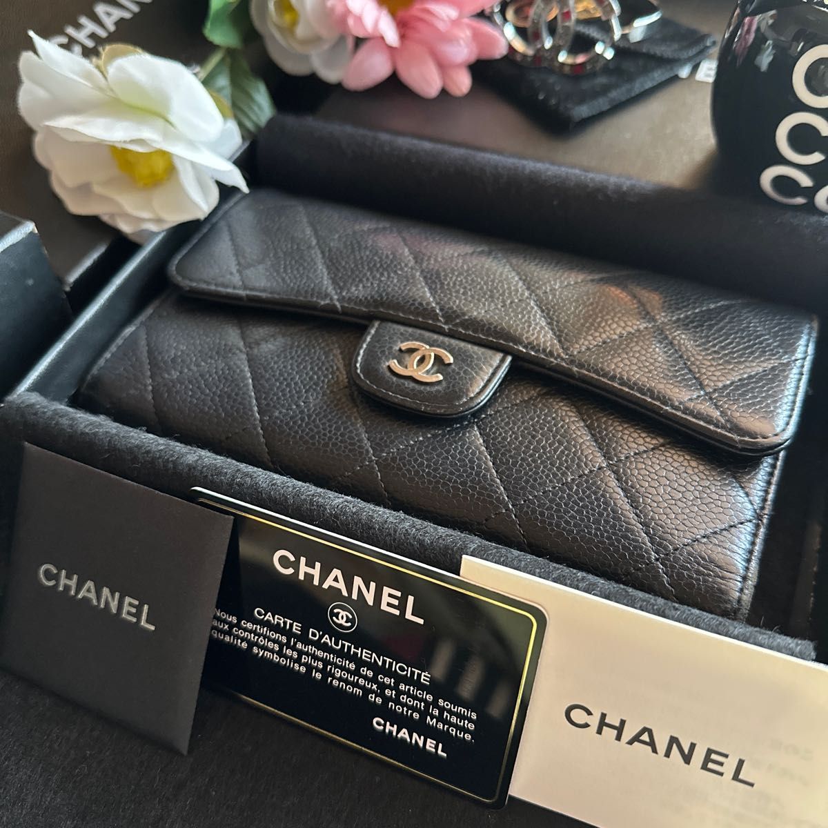 CHANELキャビアスキン長財布|Yahoo!フリマ(旧PayPayフリマ)