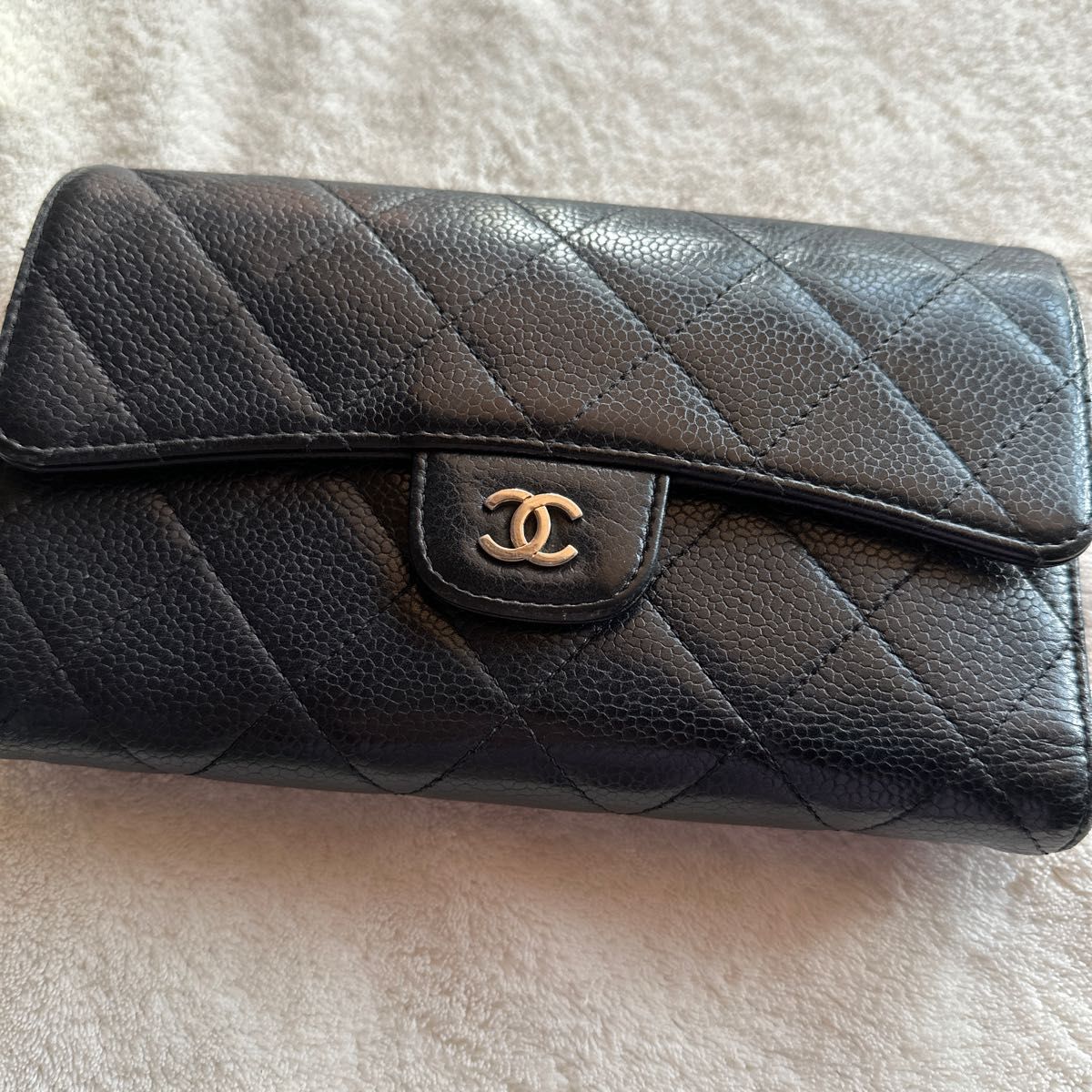 CHANELキャビアスキン長財布|Yahoo!フリマ(旧PayPayフリマ)
