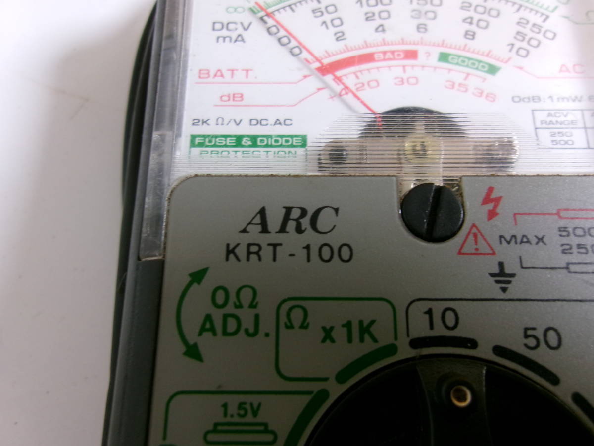 (S-43)ARC KRT-100 エミック 電圧テスター 測定器 現状品_画像3