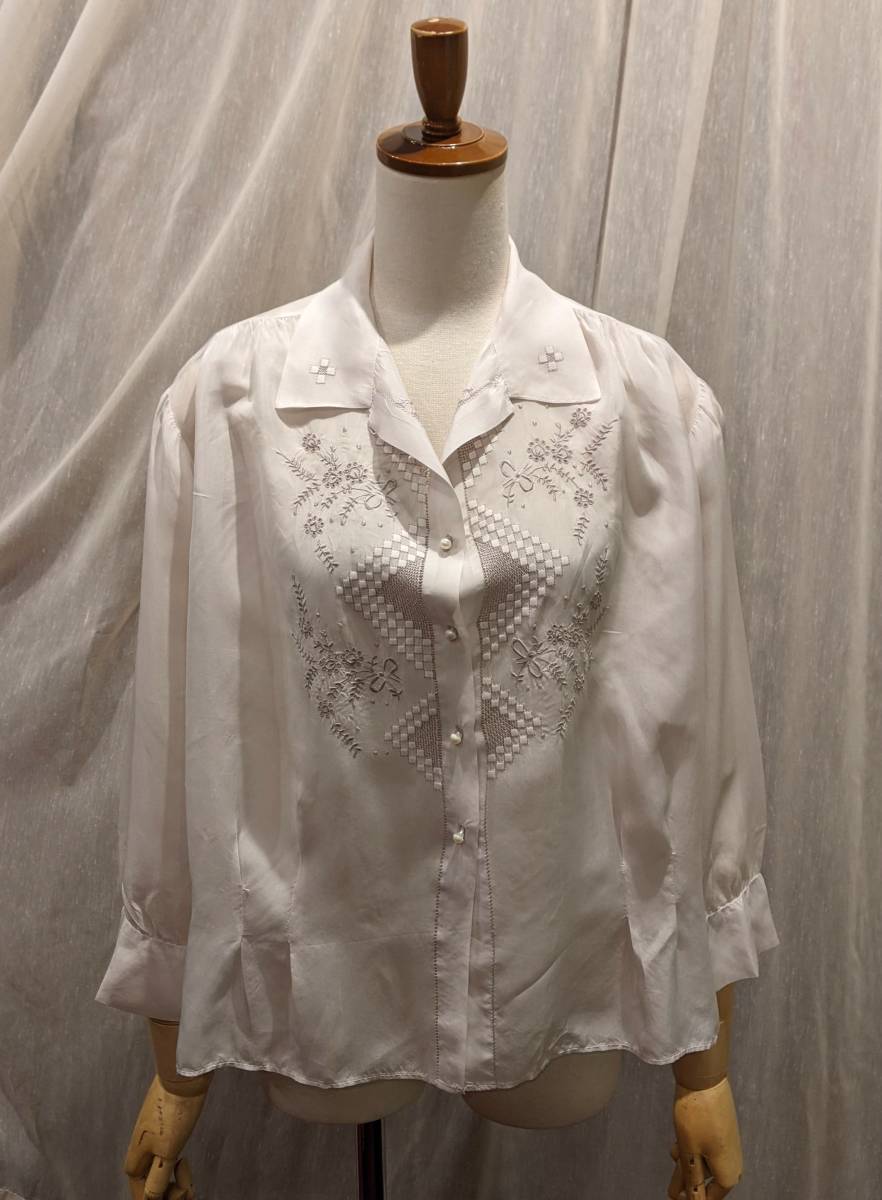 税込?送料無料】【税込?送料無料】vintage Blouse 50s フレンチ