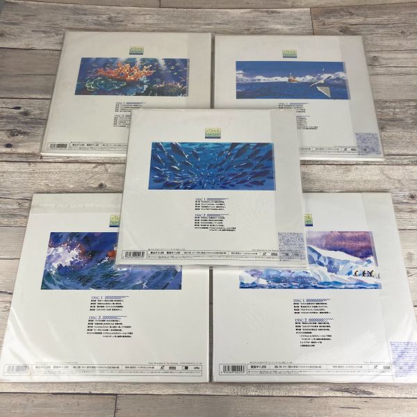  7 .. sea. tikoLD laser disk anime Bandai visual Vol.1~Vol.5 set collection obi attaching equipped 