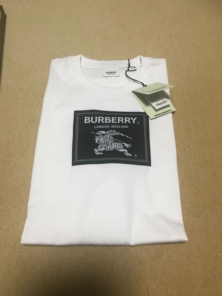 新品未使用箱付き】Burberry 白Tシャツ Sサイズ | keramorosso.com