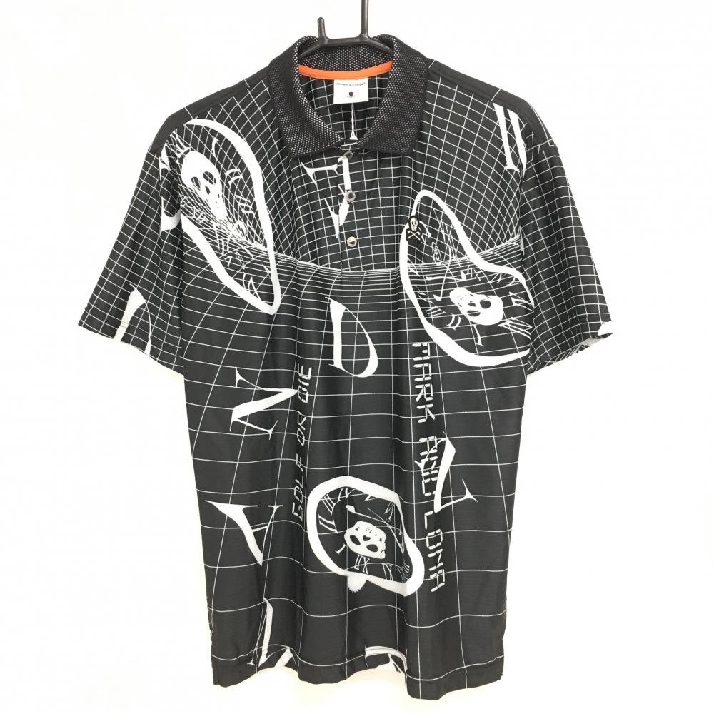 新品】マークアンドロナ 半袖ポロシャツ 黒×白 木村拓哉着用モデル 総
