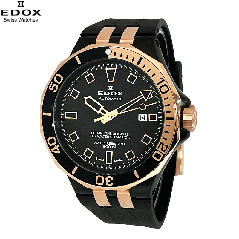 EDOX エドックス 腕時計 80110-357NRCA-NIR デルフィン ダイバー デイト 自動巻き メンズ 並行輸入品 送料無料