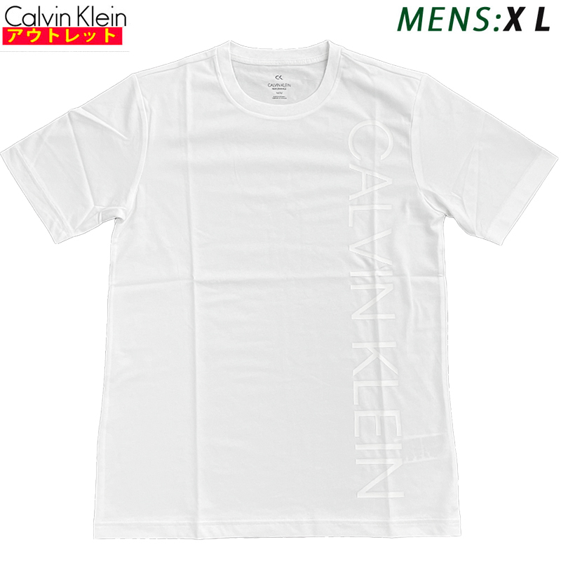 カルバンクライン 新品・アウトレット 半袖 Tシャツ 4MS0K103 100 WHITE 白 XLサイズ メンズ クリックポストで送料無料_画像1