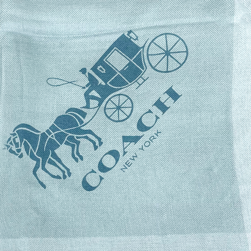 COACH Coach outlet * new goods large size stole 54230 CMB light blue free shipping parallel imported goods 