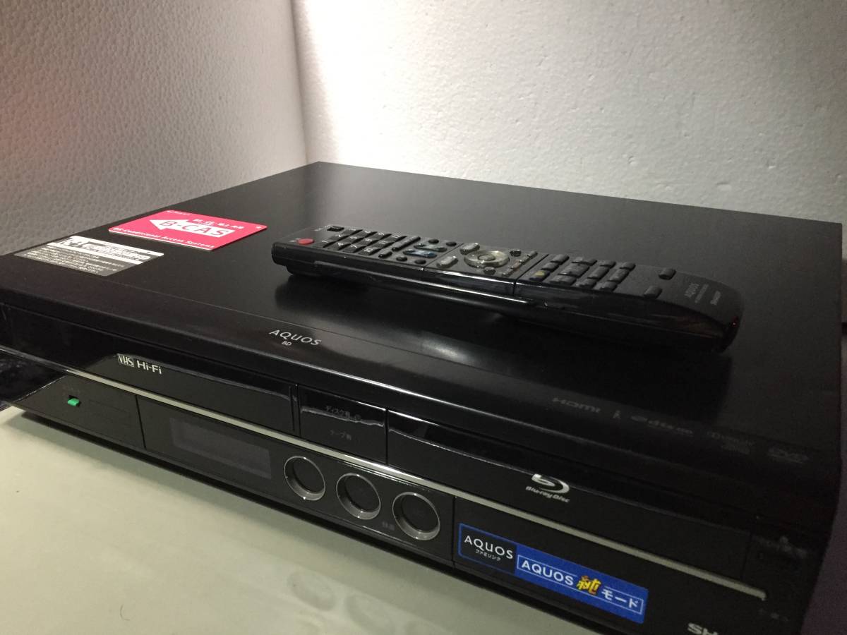 SHARP HDD・VHS・ブルーレイレコーダー BD-HDV22 動作品