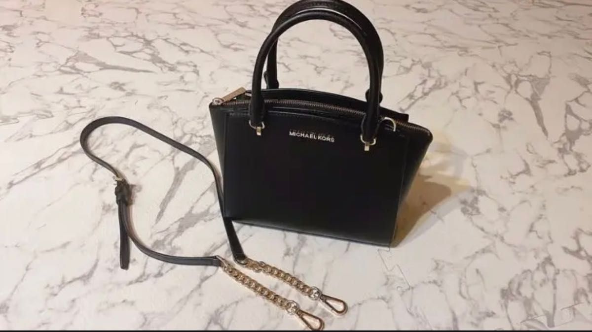 値下げ MICHAEL KORS ショルダーバッグ ブラック｜Yahoo!フリマ（旧